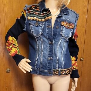 Desigual Multicolor Jean Jacket